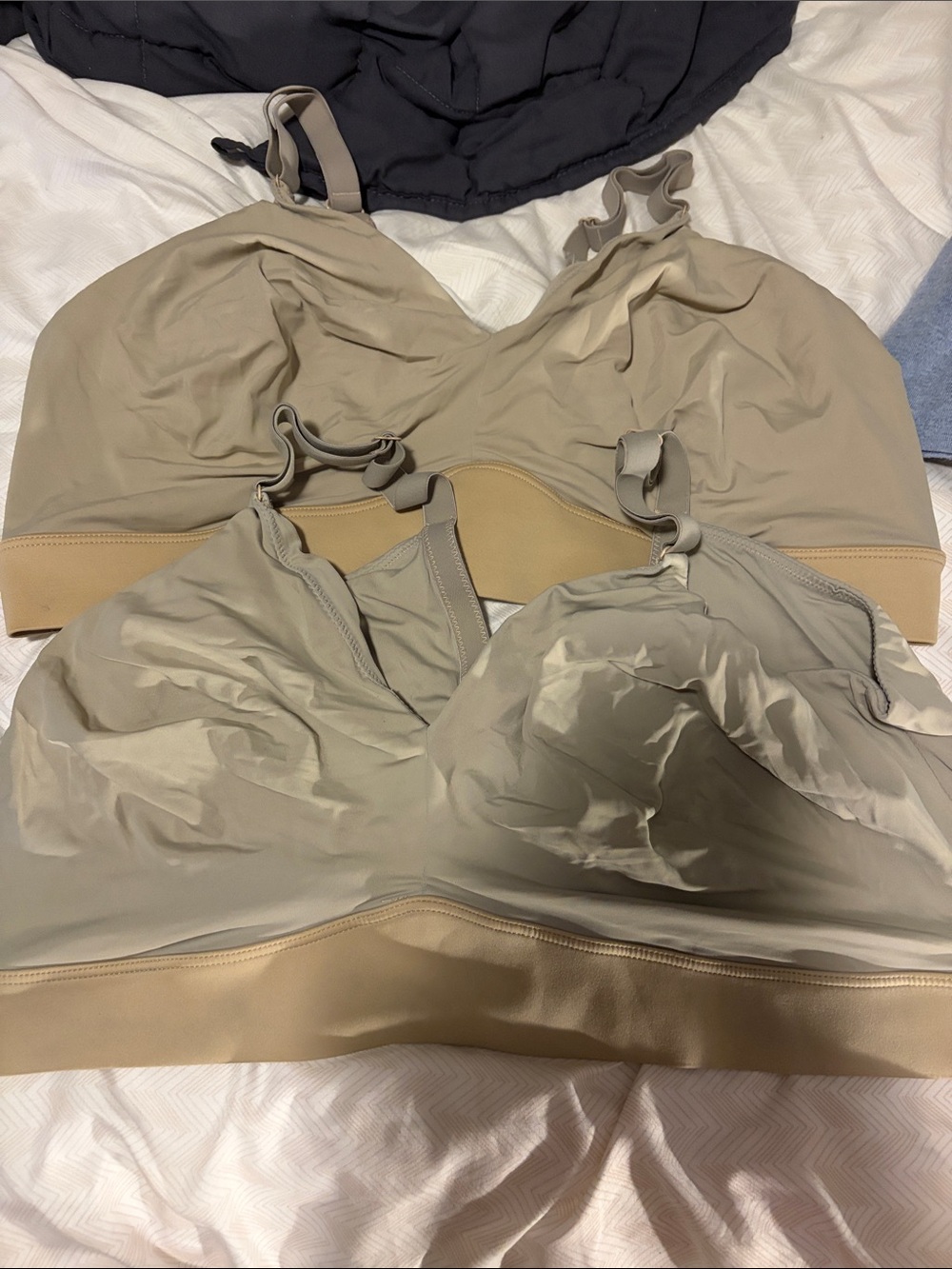 2 Harper Wilde Seamless Bra in Taupe Beige- 4X